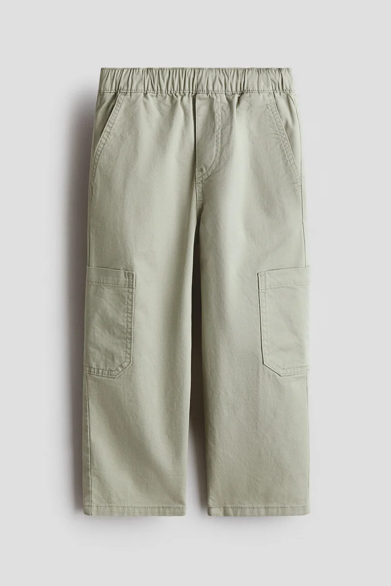 اتش اند ام بنطلون رياضي من التويل القطني بقصة كارغو